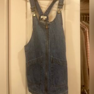 Denim Overall Mini Dress
